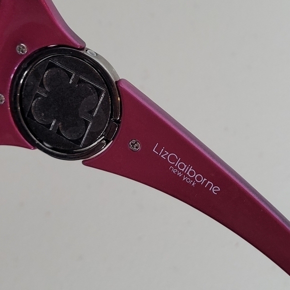 Liz Claiborne Women's Oversized Purple Ombre Metal Swivel Hinge Sunglasses - Picture 7 of 10